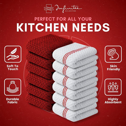 Kitchen Towels - - Cotton Dish Towel |15" x 25"