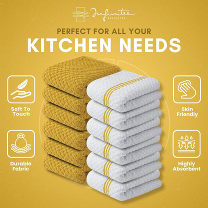 Kitchen Towels - - Cotton Dish Towel |15" x 25"
