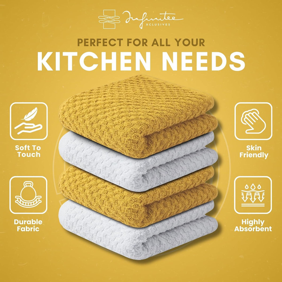 Kitchen Towels - - Cotton Dish Towel |15" x 25"