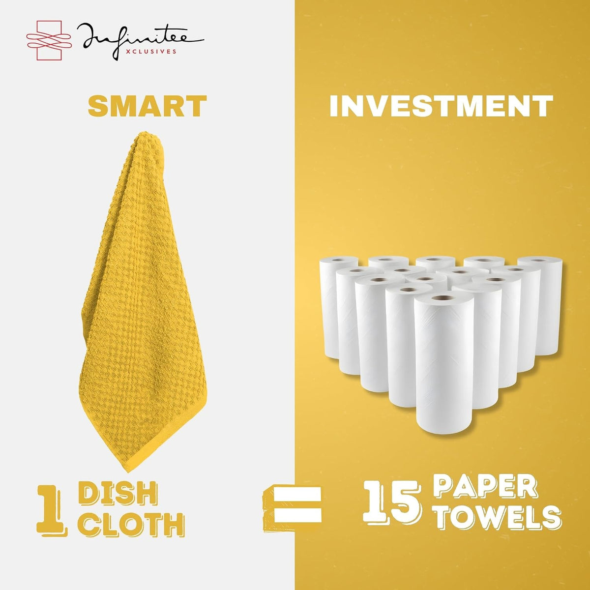 Kitchen Towels - - Cotton Dish Towel |15" x 25"