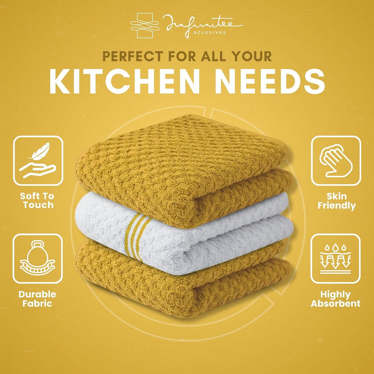 Kitchen Towels - - Cotton Dish Towel |15" x 25"