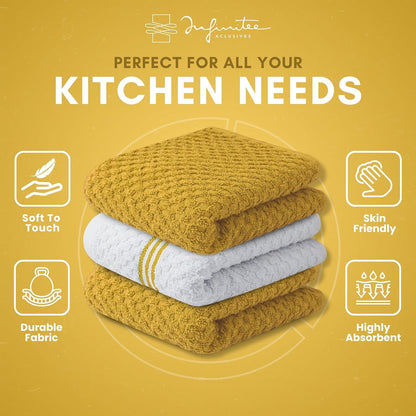 Kitchen Towels - - Cotton Dish Towel |15" x 25"