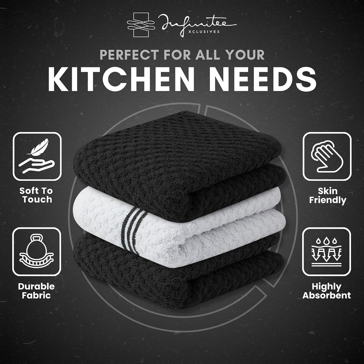 Kitchen Towels - - Cotton Dish Towel |15" x 25"