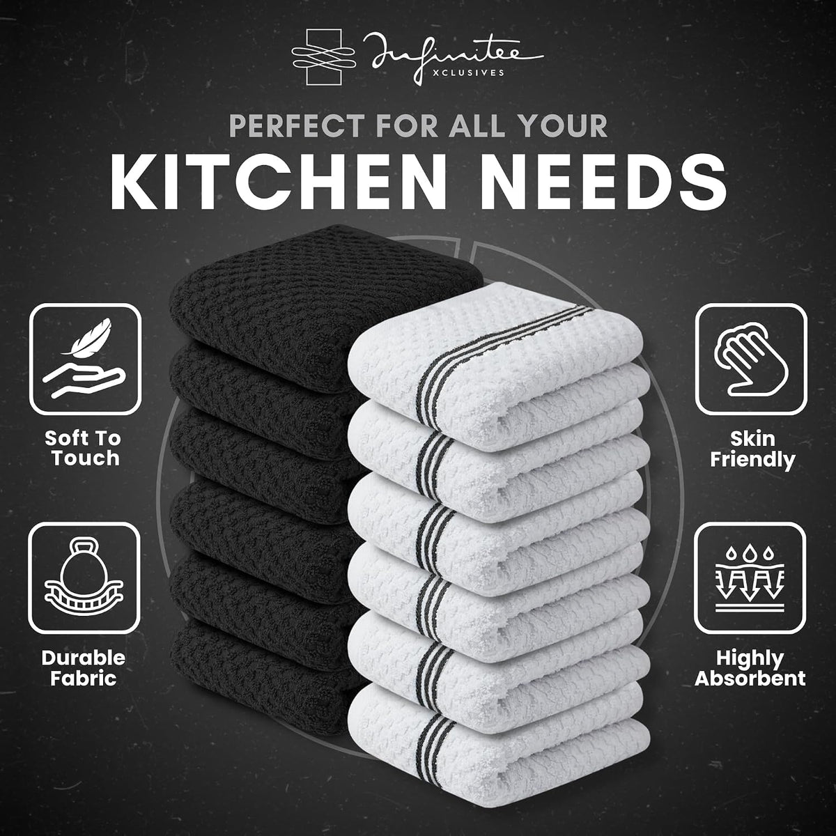 Kitchen Towels - - Cotton Dish Towel |15" x 25"