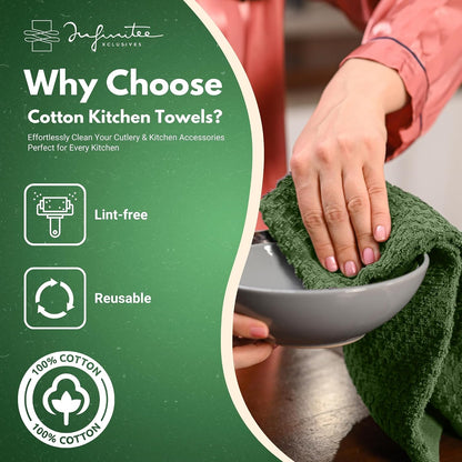 Kitchen Towels - - Cotton Dish Towel |15" x 25"