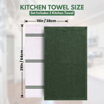 Kitchen Towels - - Cotton Dish Towel |15" x 25"