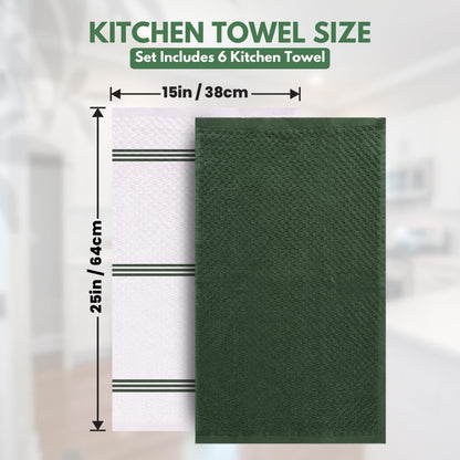 Kitchen Towels - - Cotton Dish Towel |15" x 25"
