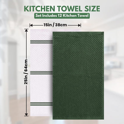 Kitchen Towels - - Cotton Dish Towel |15" x 25"