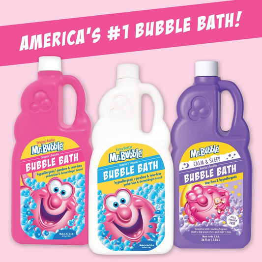 Extra Gentle Bubble Bath - Hypoallergenic, Tear Free Bubble Bath Solution Perfect for Sensitive Skin (Pack of 2 Bottles, 16 fl oz Each)