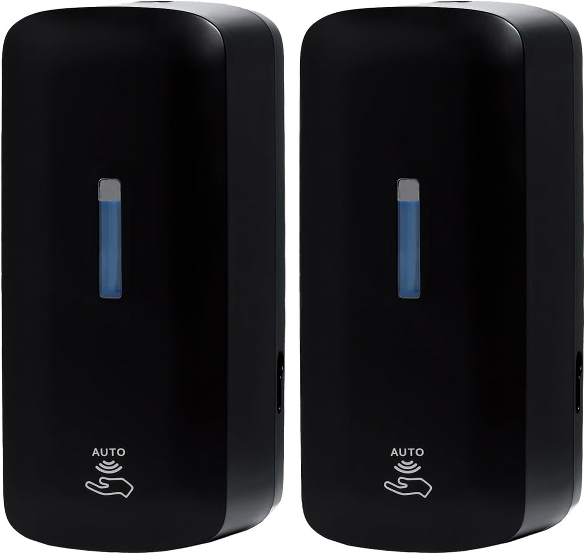 Automatic Soap Dispenser with Extra Large 40 oz. Capacity (Liquid/Gel) - Wall Mounted Hand Soap or Touchless Hand Sanitizer Unit for Commercial or Home Bathrooms - ADA Compliant (Black)