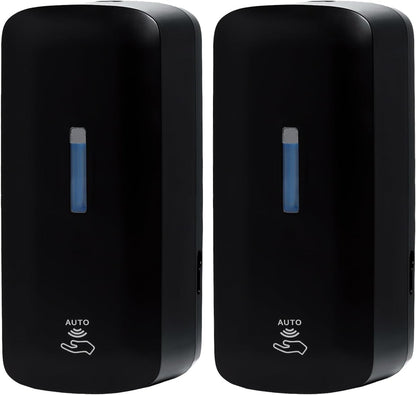 Automatic Soap Dispenser with Extra Large 40 oz. Capacity (Liquid/Gel) - Wall Mounted Hand Soap or Touchless Hand Sanitizer Unit for Commercial or Home Bathrooms - ADA Compliant (Black)