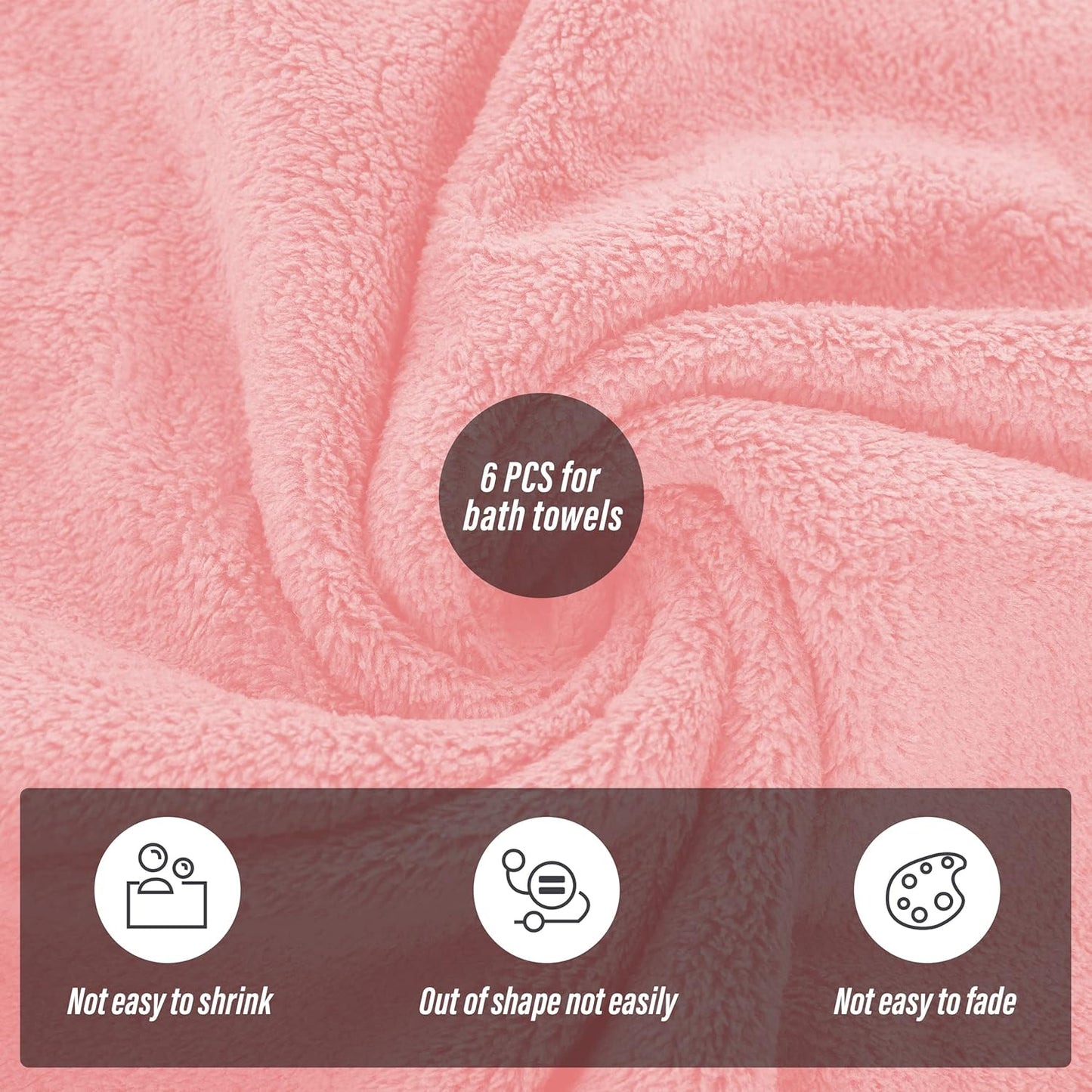 2 Pack Premium Bath Towel Set - Quick Drying - Microfiber Coral Velvet Highly Absorbent Towels - Multipurpose Use as Bath Fitness, Bathroom, Shower, Sports, Yoga Towel (Grey)