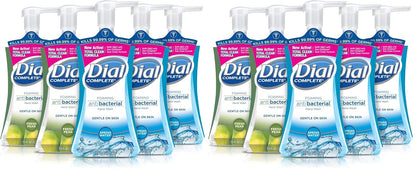 Dial Complete Antibacterial Foaming Hand Soap, 2-Scent Variety Pack, Spring Water/Fresh Pear, 7.5 Fluid Ounces Each , 5 count (Pack of 1)