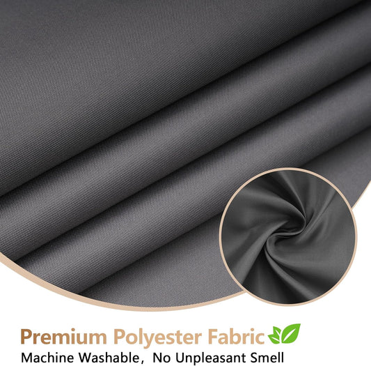 Waterproof Fabric Shower Curtain Liner with 3 Extra-Large Magnets, 72 x 72 inch Washable Cloth Shower Liner Odorless Hotel Quality, Neutral White Lightweight Shower Curtain for Bathroom