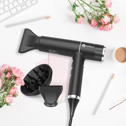 Hair Dryer with Unique Brushless Motor | Intelligent Fault Diagnosis | Innovative Microfilter | Oxy Active Technology | Led Display (Grey)