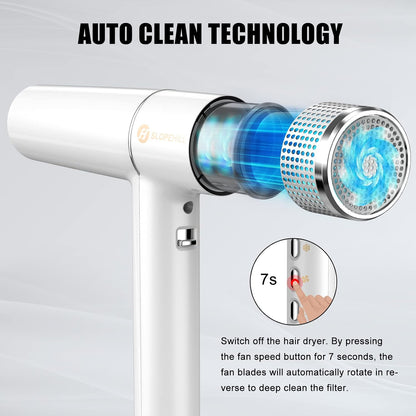 Hair Dryer with Unique Brushless Motor | Intelligent Fault Diagnosis | Innovative Microfilter | Oxy Active Technology | Led Display (Grey)