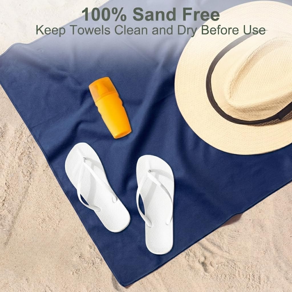 Camping Towel,2 Pack Microfiber Travel Sports Towel,Quick Dry-Super Absorbent-Ultra Compact-Ultra Soft-Lightweight.Suitable for Gym,Yoga,Trip,Beach,Shower,Backpacking,Pool(Army Green)