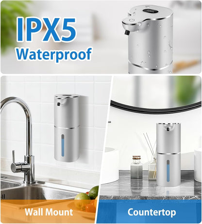 Automatic Foaming Soap Dispenser Digital Display, 6-Level Foam Adjustable