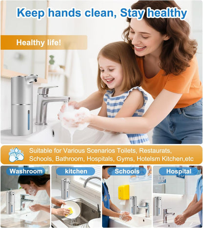 Automatic Foaming Soap Dispenser Digital Display, 6-Level Foam Adjustable