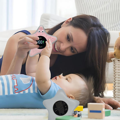 Baby Bath Thermometer Water Temp Safety Essential,Rechargeable Crab Toy | Tub Temperature LED Display,Color Warn(Cold/Comfortable/Hot),Newborn&Infants Water Temp Safe 2-in1 Bath floating Toy for Kids
