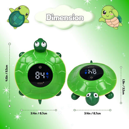 Baby Bath Thermometer Water Temp Safety Essential,Rechargeable Crab Toy | Tub Temperature LED Display,Color Warn(Cold/Comfortable/Hot),Newborn&Infants Water Temp Safe 2-in1 Bath floating Toy for Kids