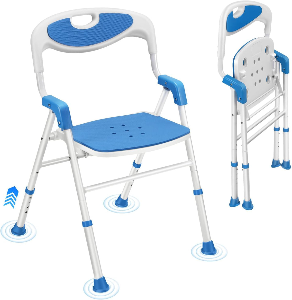 Shower Chair for Inside Shower Portable Foldable Bath Chair for Seniors