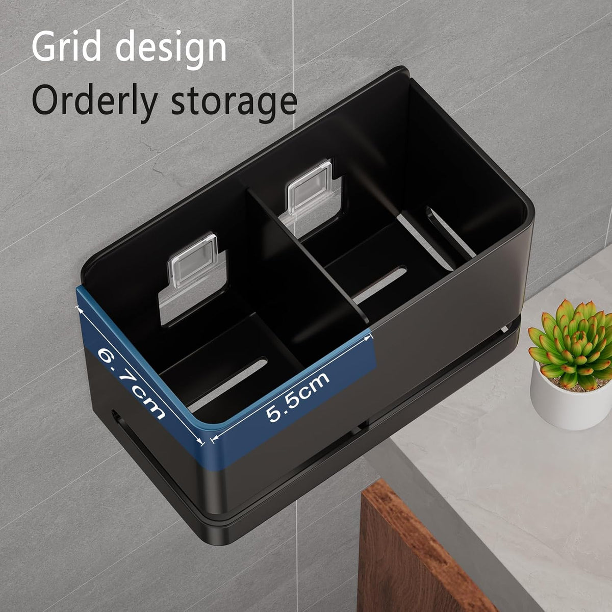 Electric Toothbrush Holder, Toothbrush Holders wall Mounted，3 Slot