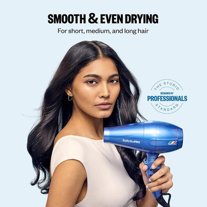 BaBylissPRO Nano Titanium Italian Portofino Hair Dryer - Professional 2000 Watt Blow Dryer