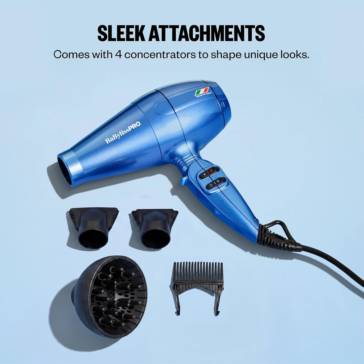 BaBylissPRO Nano Titanium Italian Portofino Hair Dryer - Professional 2000 Watt Blow Dryer