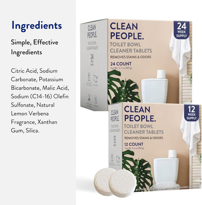 THE Toilet Bowl Cleaner | Eco Friendly Toilet Bowl Cleaner Tablets for Removing Hard Water Stains, Rust, and Limescale Buildup