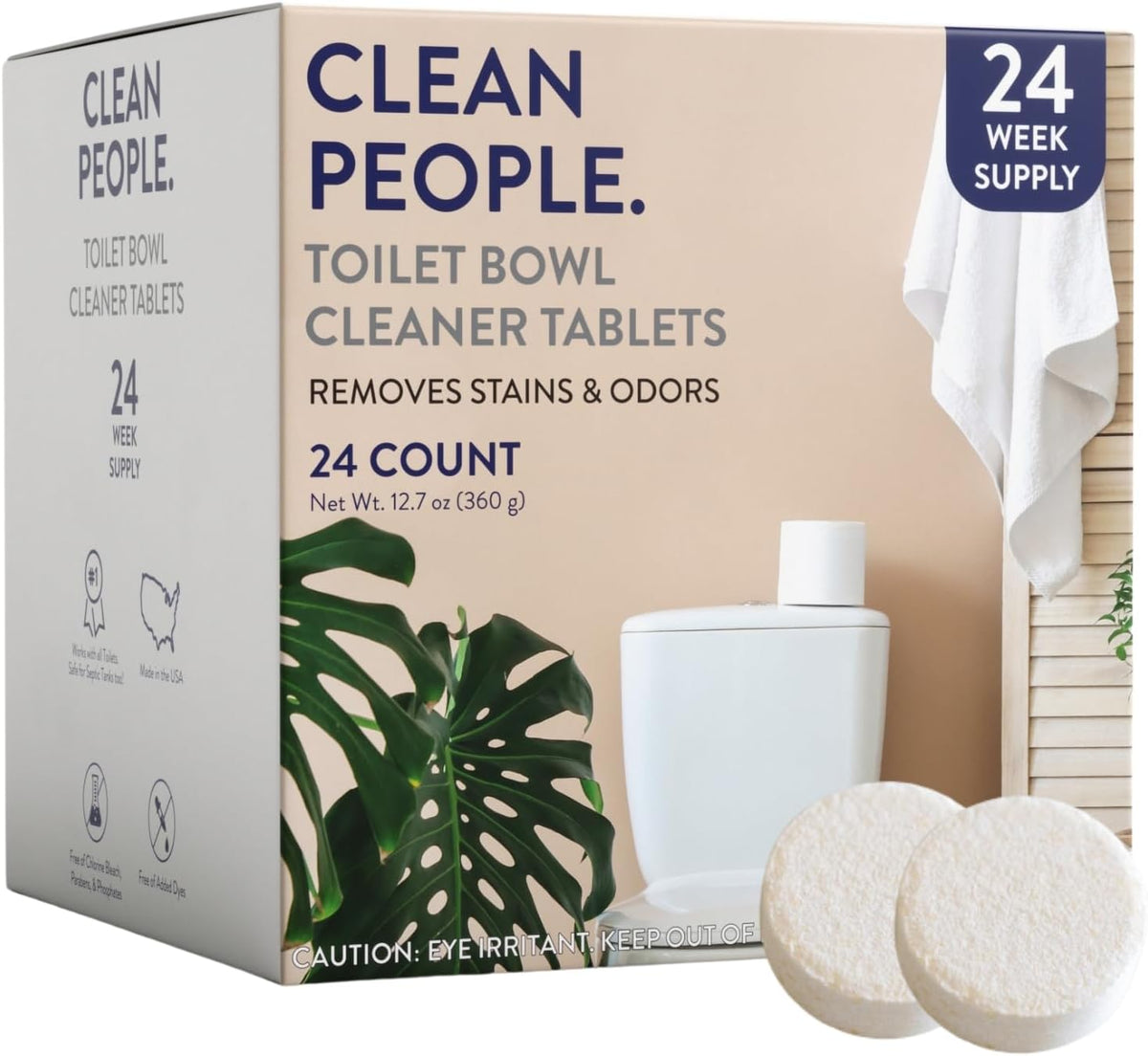 THE Toilet Bowl Cleaner | Eco Friendly Toilet Bowl Cleaner Tablets for Removing Hard Water Stains, Rust, and Limescale Buildup