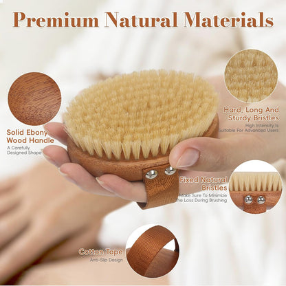 Dry Brushing Body Brush for Lymphatic Drainage & Cellulite Relief