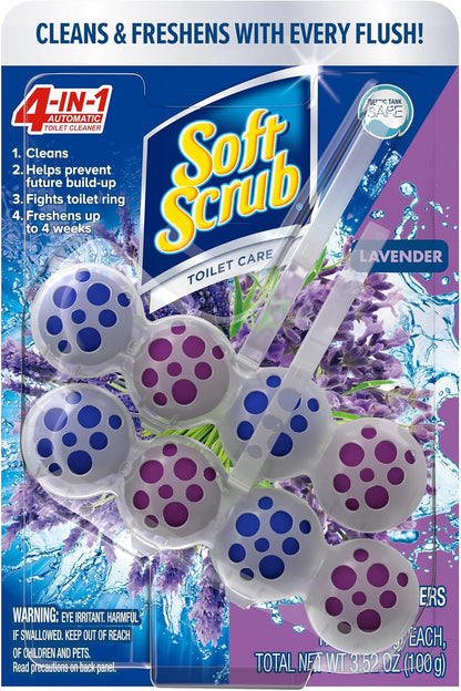 4-in-1 Rim Hanger Toilet Bowl Cleaner, Lavender
