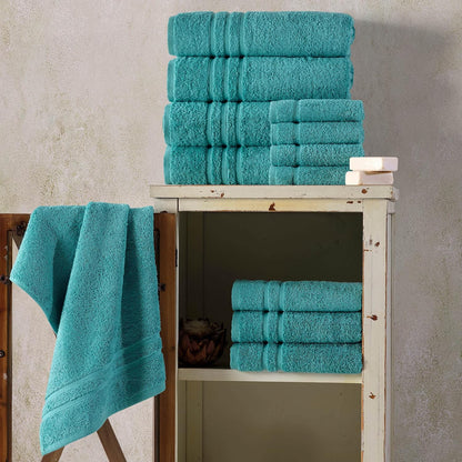 White Bath Towels 4 Pack 27 x 54 Inches 100% Turkish Cotton Soft Lightweight and Highly Absorbent Quick Drying Towels, Premium Quality Perfect for Daily Use
