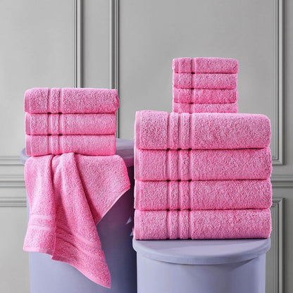 White Bath Towels 4 Pack 27 x 54 Inches 100% Turkish Cotton Soft Lightweight and Highly Absorbent Quick Drying Towels, Premium Quality Perfect for Daily Use