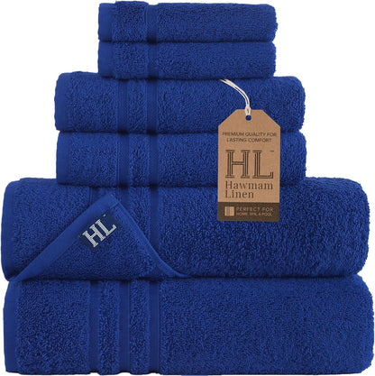 White Bath Towels 4 Pack 27 x 54 Inches 100% Turkish Cotton Soft Lightweight and Highly Absorbent Quick Drying Towels, Premium Quality Perfect for Daily Use