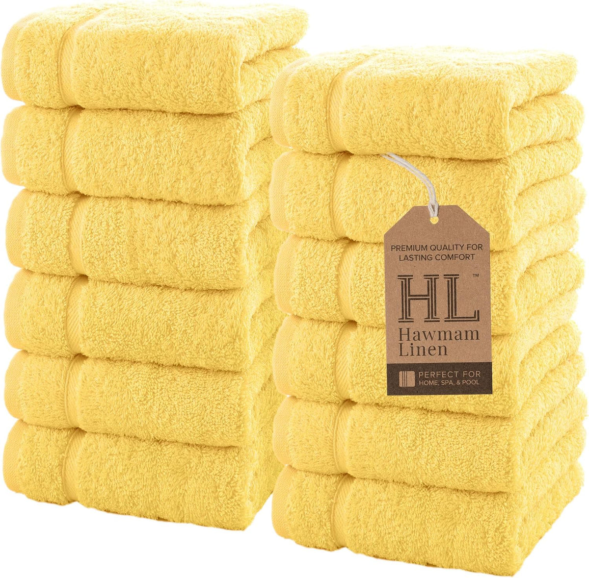 White Bath Towels 4 Pack 27 x 54 Inches 100% Turkish Cotton Soft Lightweight and Highly Absorbent Quick Drying Towels, Premium Quality Perfect for Daily Use