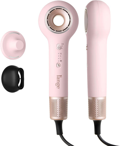Axia HaloRing Ionic Hair Dryer | High Speed Professional Blow Dryer for Smooth, Frizz-Free Styles | Lightweight Brushless Motor with Concentrator & Wall Mount | 4 Heat Settings | Blush
