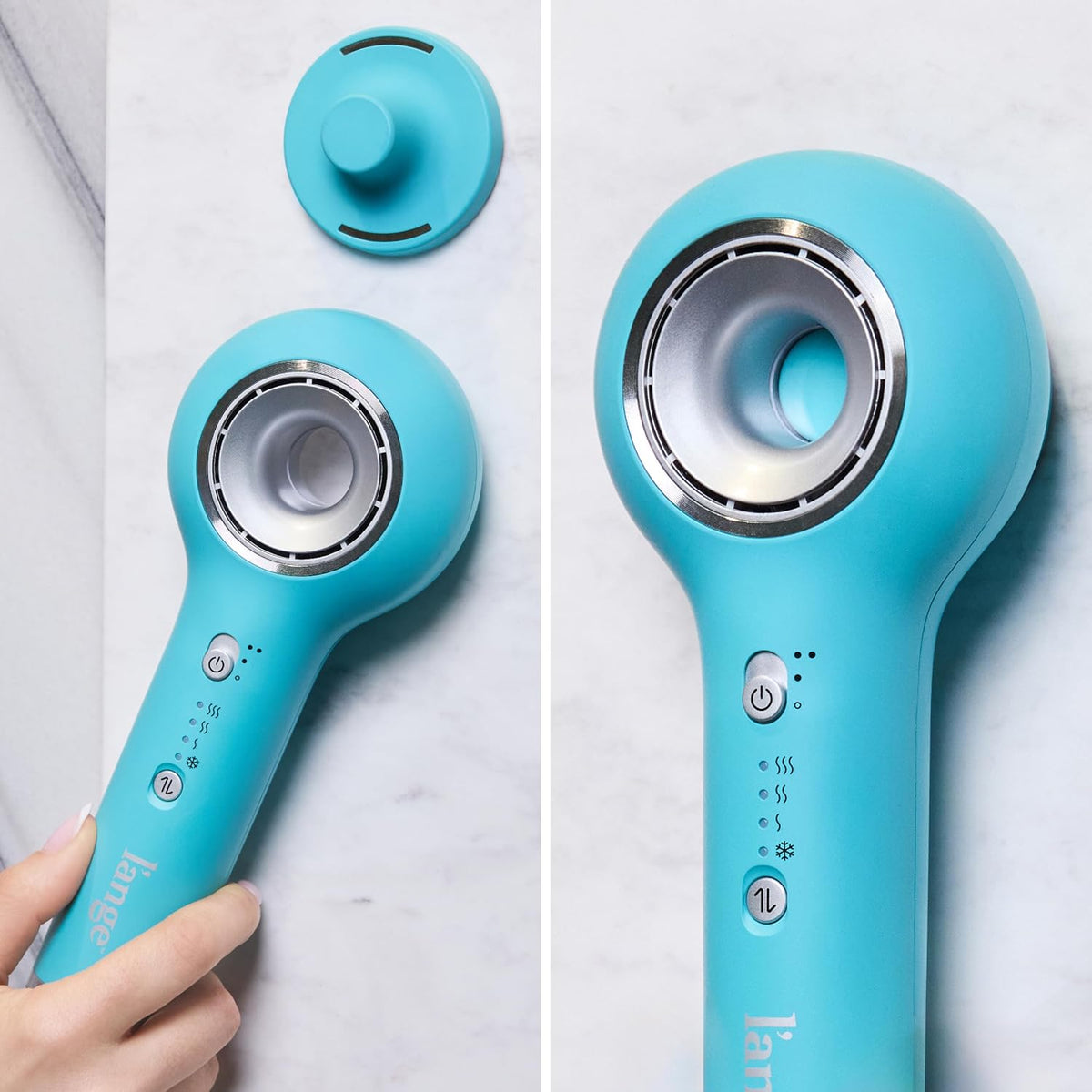 Axia HaloRing Ionic Hair Dryer | High Speed Professional Blow Dryer for Smooth, Frizz-Free Styles | Lightweight Brushless Motor with Concentrator & Wall Mount | 4 Heat Settings | Blush