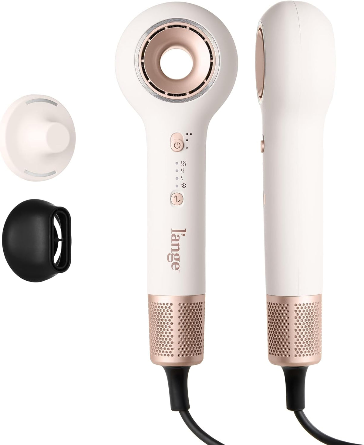 Axia HaloRing Ionic Hair Dryer | High Speed Professional Blow Dryer for Smooth, Frizz-Free Styles | Lightweight Brushless Motor with Concentrator & Wall Mount | 4 Heat Settings | Blush