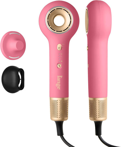 Axia HaloRing Ionic Hair Dryer | High Speed Professional Blow Dryer for Smooth, Frizz-Free Styles | Lightweight Brushless Motor with Concentrator & Wall Mount | 4 Heat Settings | Blush
