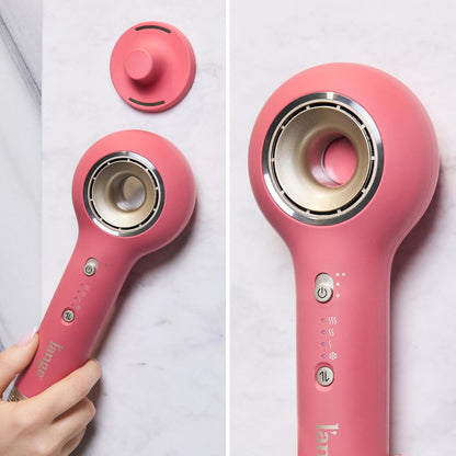 Axia HaloRing Ionic Hair Dryer | High Speed Professional Blow Dryer for Smooth, Frizz-Free Styles | Lightweight Brushless Motor with Concentrator & Wall Mount | 4 Heat Settings | Blush