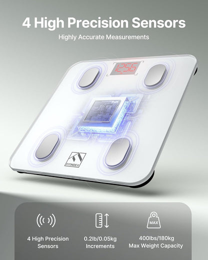 Smart Scale for Body Weight, BMI & Body Fat, 13 Metrics, Bluetooth