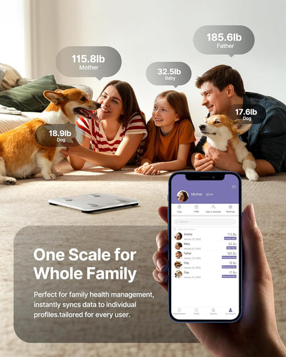 Smart Scale for Body Weight, BMI & Body Fat, 13 Metrics, Bluetooth