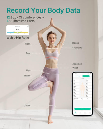 Smart Scale for Body Weight, BMI & Body Fat, 13 Metrics, Bluetooth
