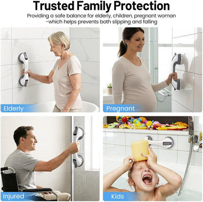 2PK Grab Bars for Shower Handle, Elderly Assistance Products, Grey