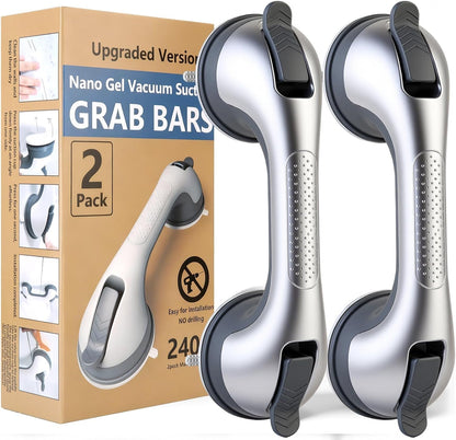 2PK Grab Bars for Shower Handle, Elderly Assistance Products, Grey