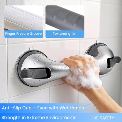 2PK Grab Bars for Shower Handle, Elderly Assistance Products, Grey