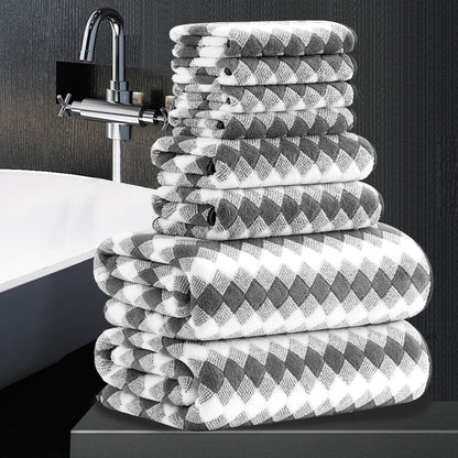 Bath Towel Set Gray 4Pack-35x70 Towel,600GSM Ultra Soft Microfibers Bathroom Towel Set Extra Large Plush Bath Sheet Towel,Highly Absorbent Quick Dry Oversized Towels Spa Hotel Luxury Shower Towels