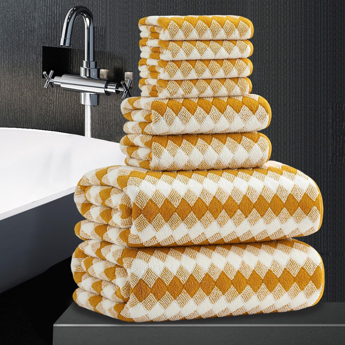 Bath Towel Set Gray 4Pack-35x70 Towel,600GSM Ultra Soft Microfibers Bathroom Towel Set Extra Large Plush Bath Sheet Towel,Highly Absorbent Quick Dry Oversized Towels Spa Hotel Luxury Shower Towels